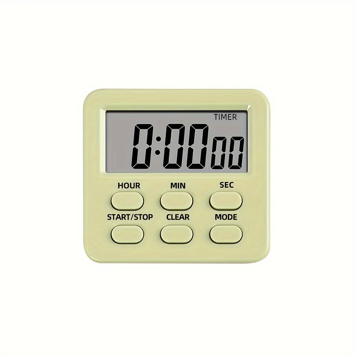 KT THERMO Digital LCD Alarm Clock & Multi-Mode Timer  24-Hour Display with Memory, Count-Up/Down & Stand/Hanging Hook
