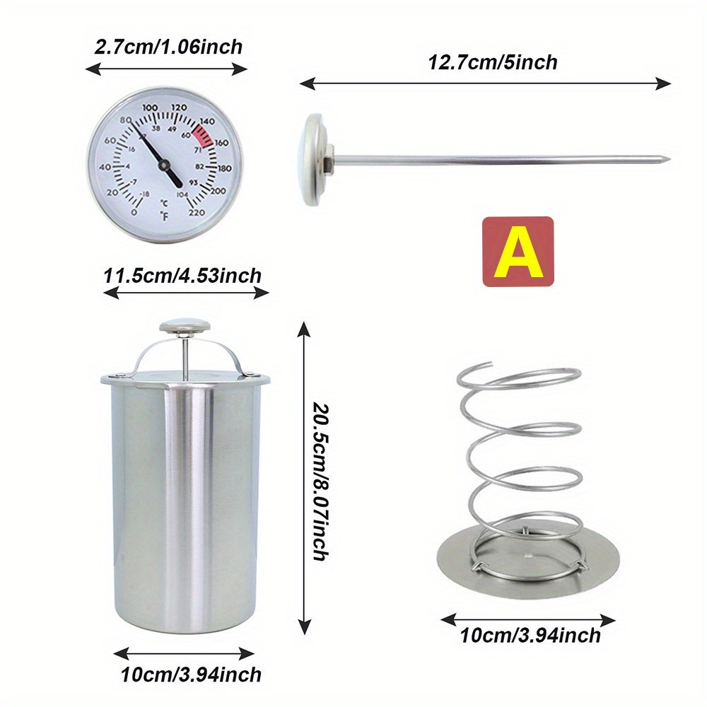 KT THERMO Stainless Steel Ham Maker with Meat Thermometer  Homemade Ham Press for Holiday Cooking & Gourmet NZ Kitchens
