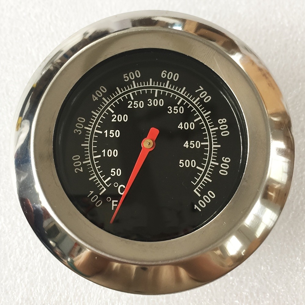 KT THERMO 7.62cm Stainless Steel Grill Thermometer Precision BBQ & Smoker Temperature Gauge for Outdoor Cooking