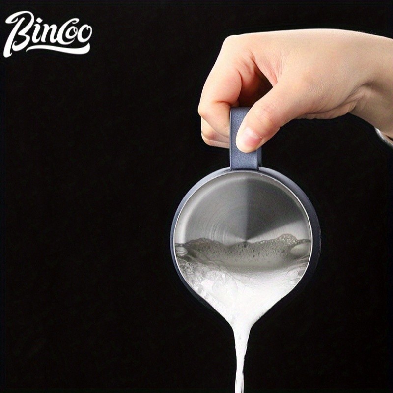 Bincoo Stainless Steel Coffee Frothing Pitcher Professional Pointed Steam Jug for Milk Frothing, Pouring & Latte Art