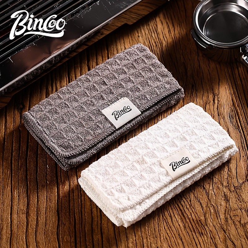 Bincoo Barista Coffee Machine Cleaning Towel Absorbent Square Rag for Milk Spills, Steam Wands & Caf Workstations