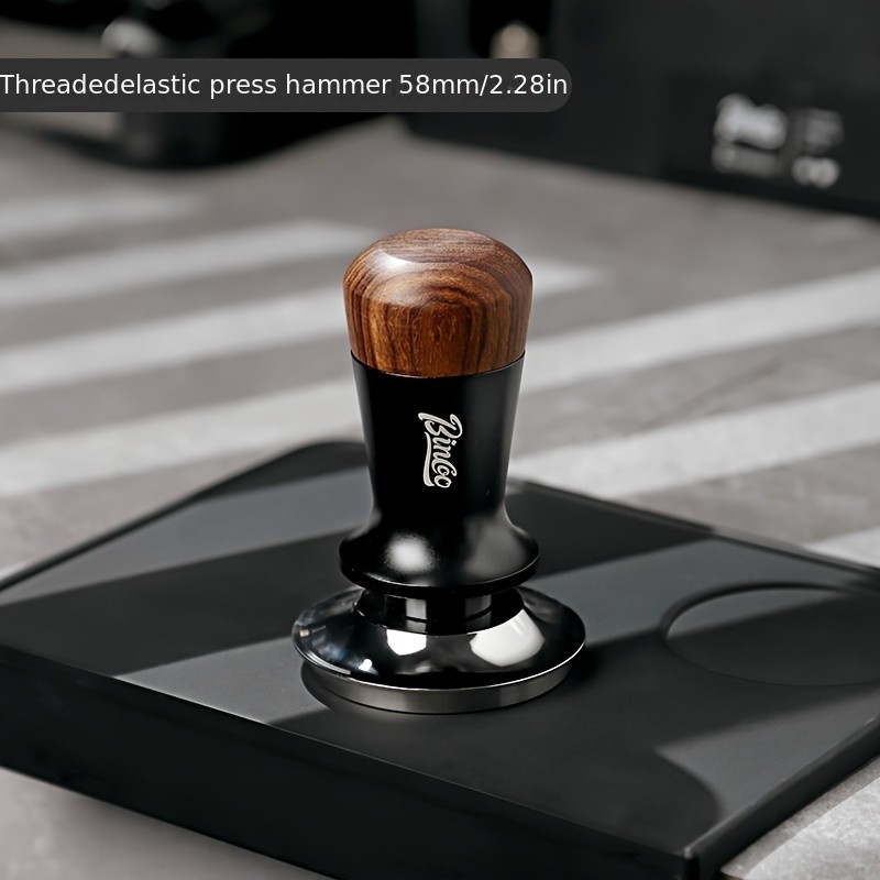 Bincoo Wooden Threaded Espresso Hammer Italian Powder Press 51mm/58mm