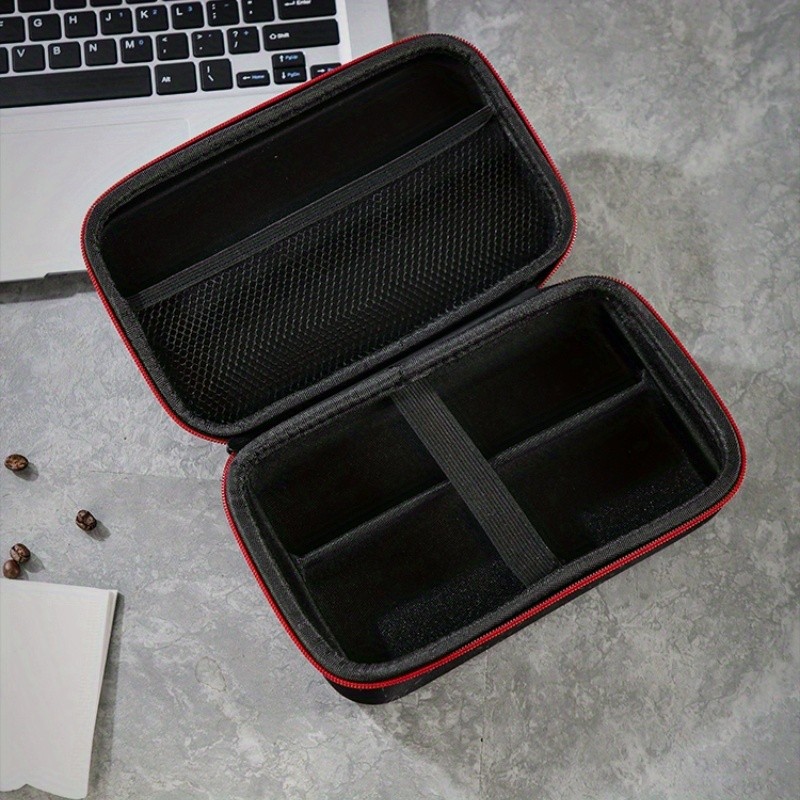 Bincoo Aesthetic Coffee Organizer Bag Red & Black Durable Travel Storage Kit