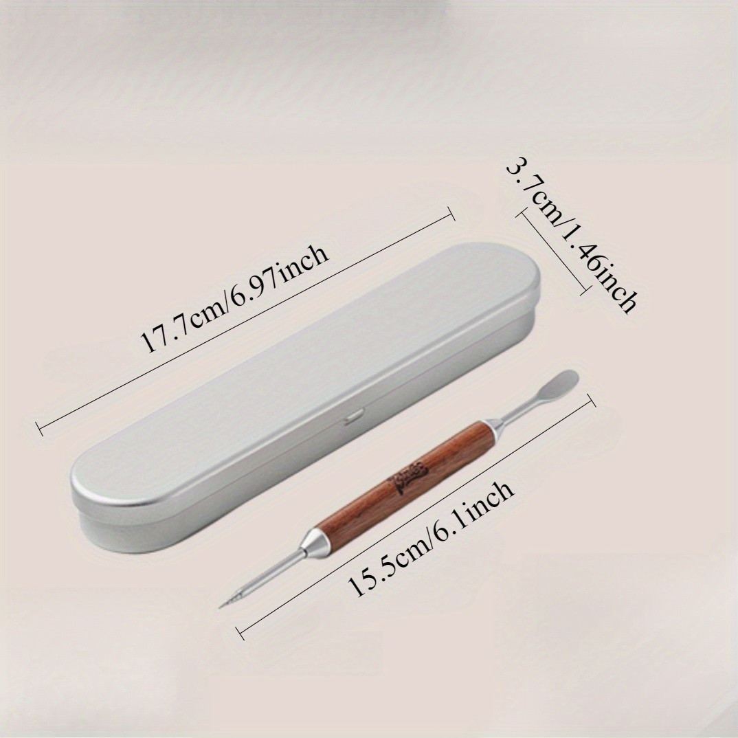 Bincoo Wooden Latte Art Pen Stainless Precision Coffee Decorating Tool