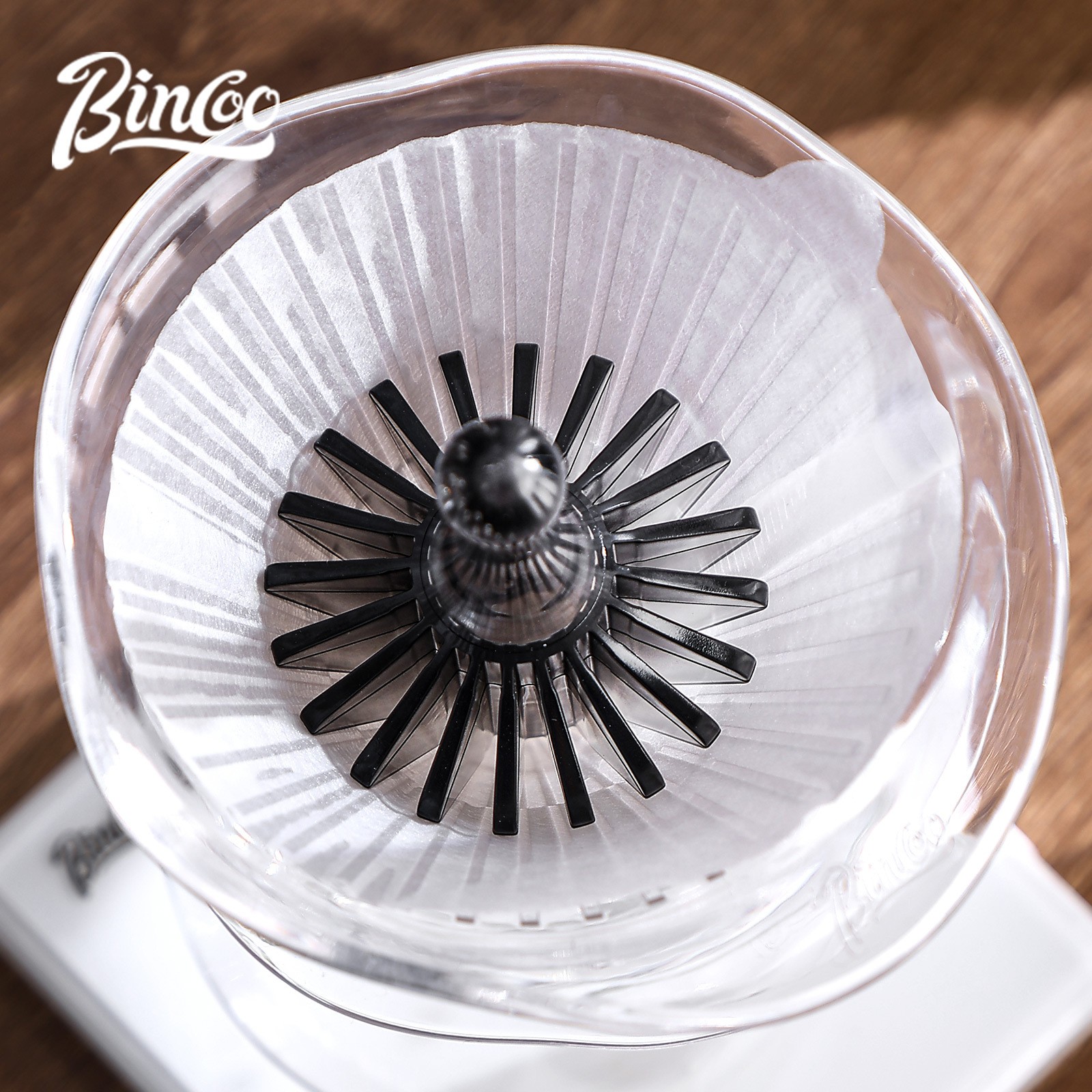 Bincoo Tritan Coffee Filter Press Tool Heat-Resistant BPA-Free Pour-Over Accessory