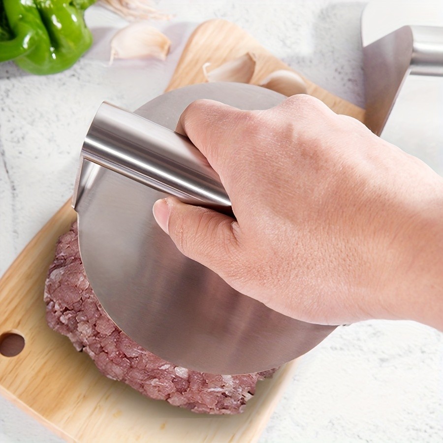 WIEZ Stainless Steel Burger Press Heavy-Duty 15.24cm Patty Maker for Perfectly Formed Burgers
