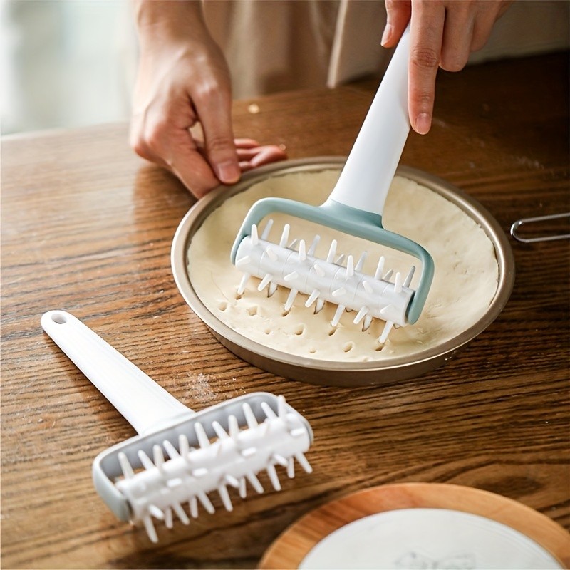WIEZ Dough Docker & Baking Roller  Durable Plastic Tool for Perfect Pizza, Pie, and Cookie Dough Prep