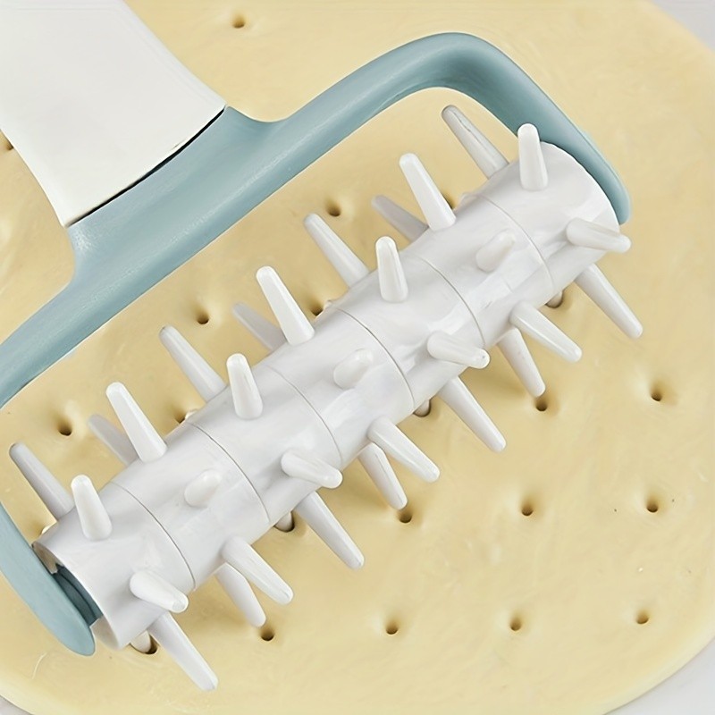 WIEZ Dough Docker & Baking Roller Durable Plastic Tool for Perfect Pizza, Pie, and Cookie Dough Prep