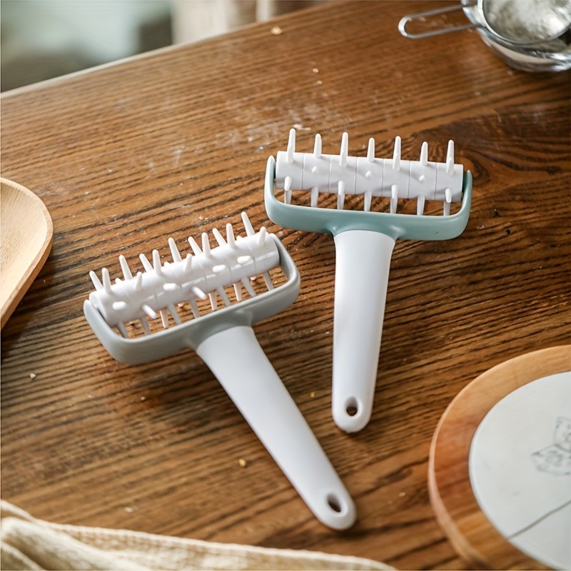 WIEZ Dough Docker & Baking Roller Durable Plastic Tool for Perfect Pizza, Pie, and Cookie Dough Prep