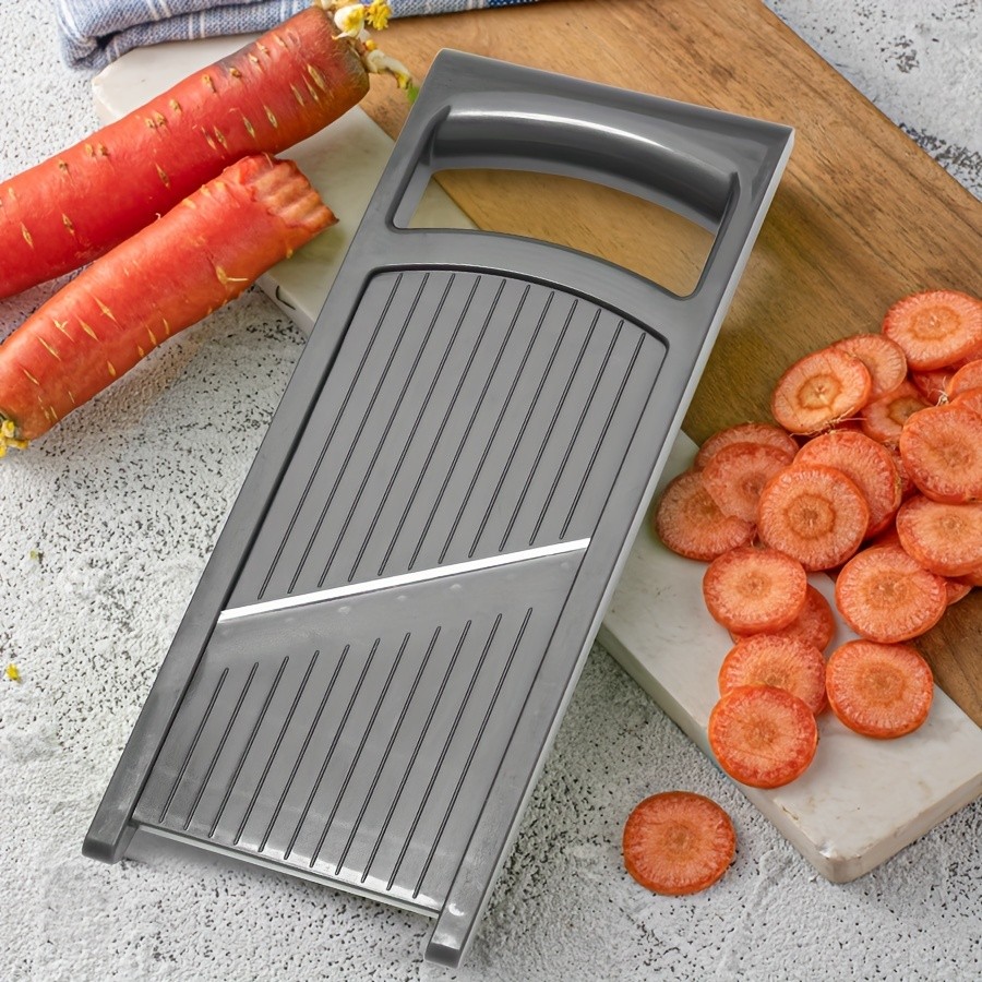 WIEZ Stainless Steel Multi-Blade Vegetable & Fruit Slicer  Sharp Handheld Cutter for Fast, Even Slicing