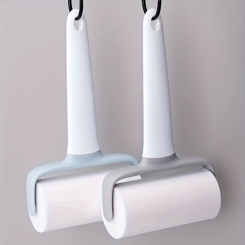 WIEZ Plastic T-Shaped Rolling Pin Easy-Grip Dough Roller for Pizza, Pies, Biscuits & Dumplings
