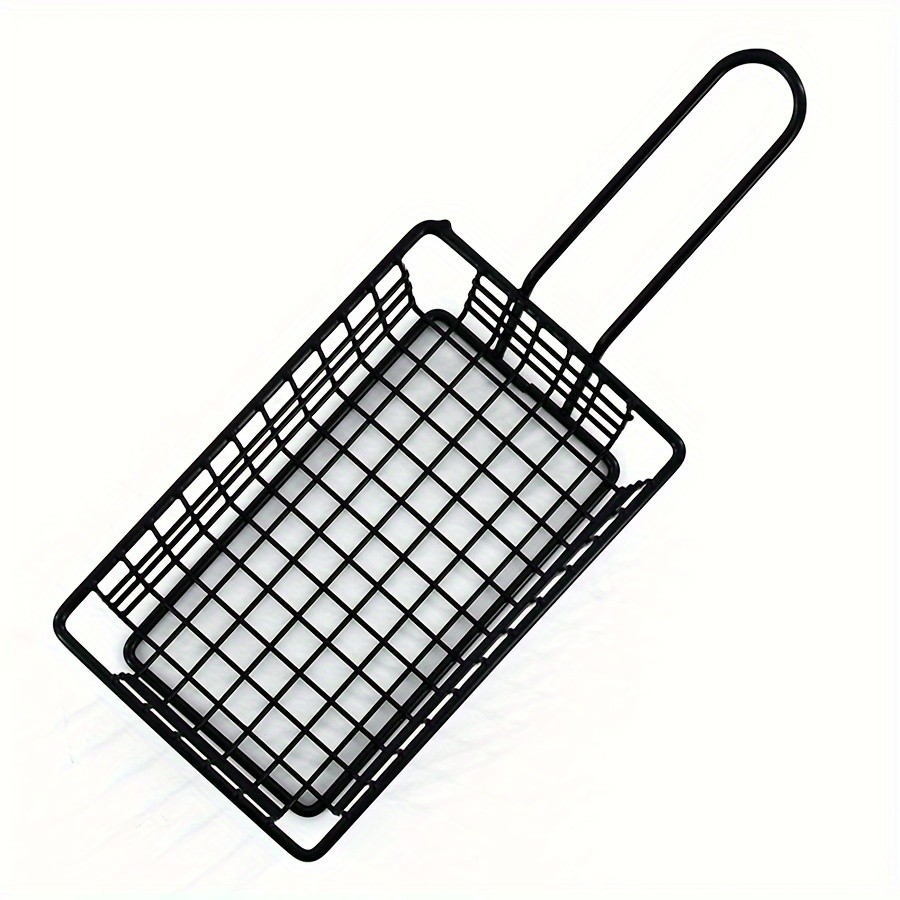 WIEZ Stainless Steel Snack & Fryer Basket Multi-Purpose Mesh Holder for Serving, Straining & Baking