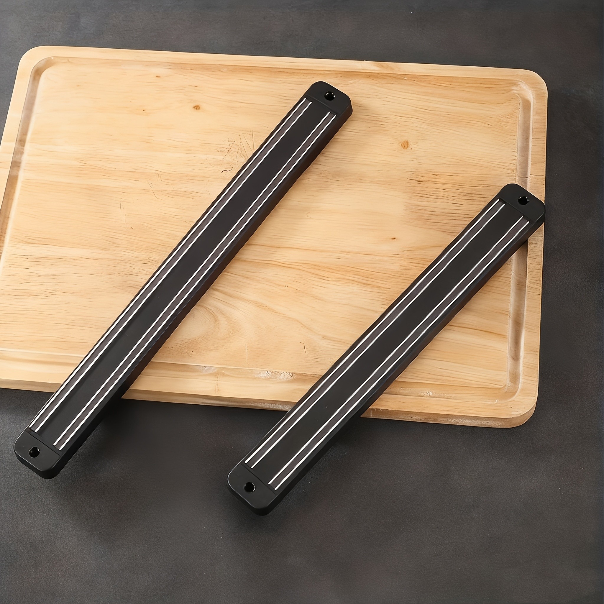 WIEZ Heavy-Duty Wall Magnetic Rack  Strong Cutting Tool Holder for Kitchens, Garages & Workspaces