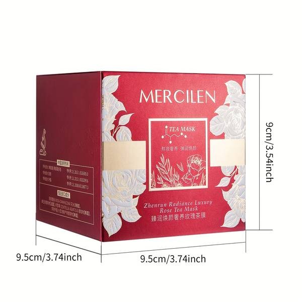 MERCILEN Rose Tea Facial Mask Moisturizing, Firming & Gentle Skincare