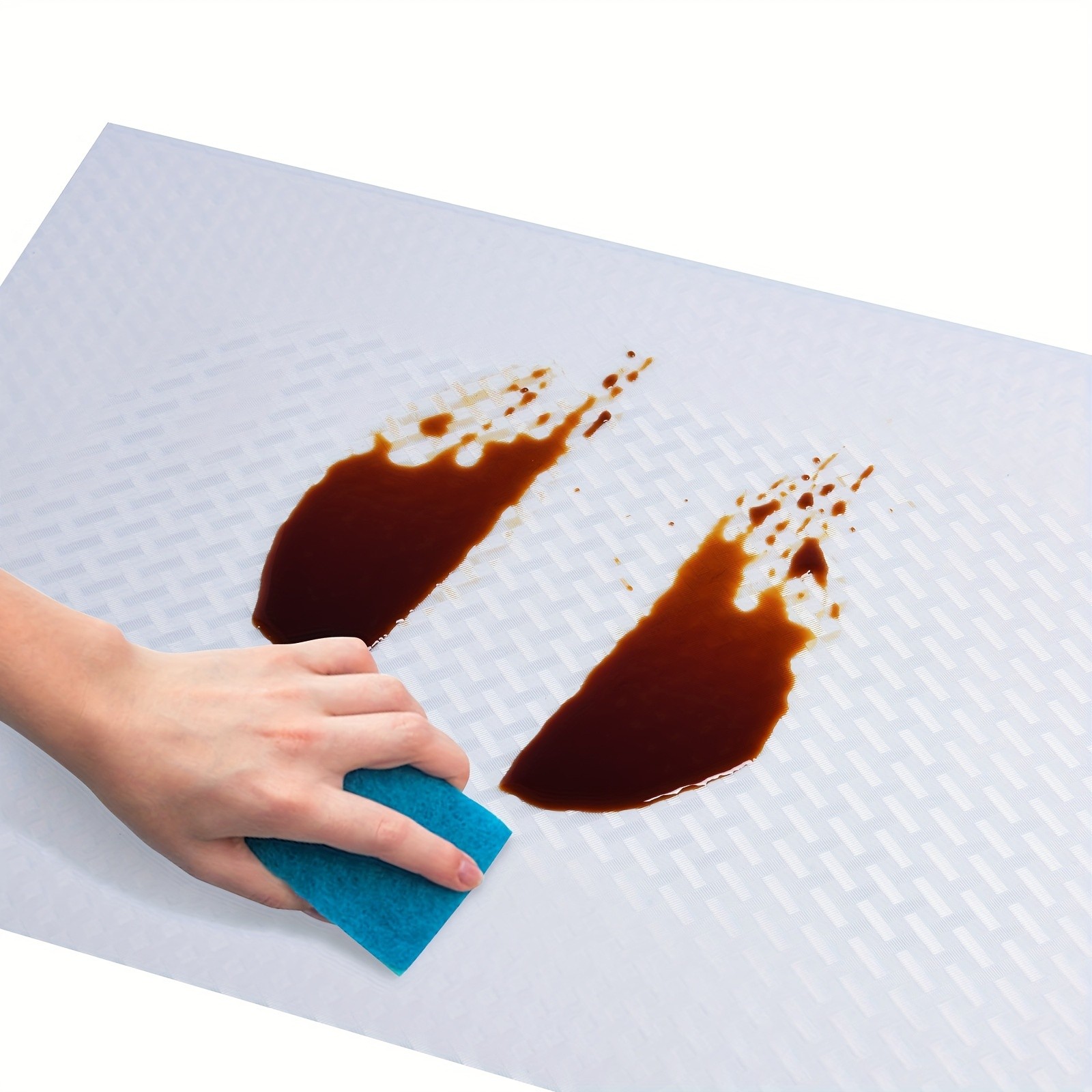 WIEZ Thickened EVA Non-Slip Liner Roll Washable Oil-Resistant Shelf & Drawer Mat for Kitchen Storage