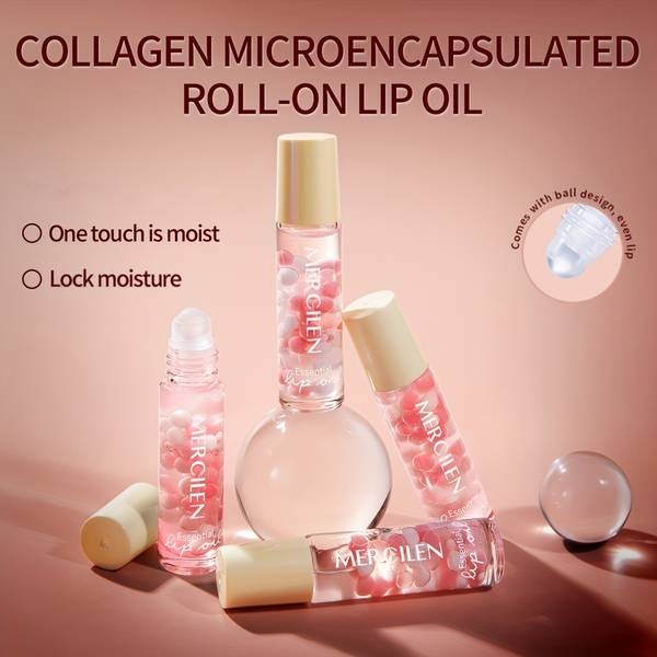 MERCILEN Deep Moisturizing Lip Essential Oil (10g) Soft, Hydrated, Natural-Looking Lips