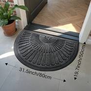 DAJIANG Half-Round Door Mat Heavy-Duty Indoor/Outdoor Welcome Mat