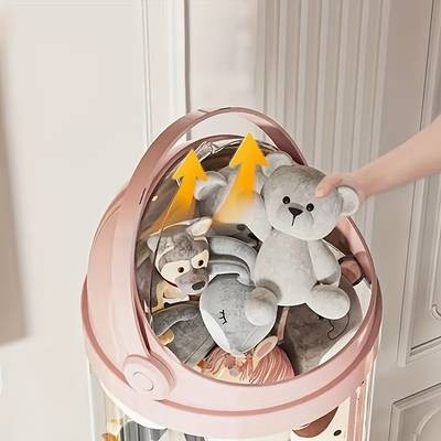 NLDD High Zipper Storage Organizer Heavy-Duty Transparent Display Box