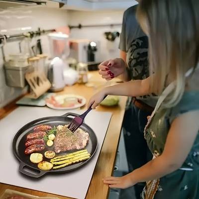 PMMJ Cast Iron Multi-Function Griddle Skillet  Heavy-Duty Non-Stick Pan