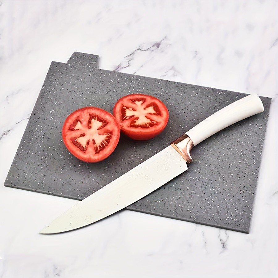 WIEZ 4-Piece Plastic Cutting Board Set Classified Chopping Boards with ABS Base for Fruit, Meat & Everyday Food Prep