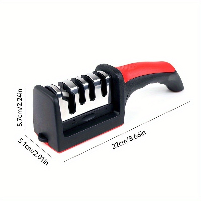 LDQ 4-Stage Professional Knife Sharpener Tungsten, Diamond & Ceramic System for Fast, Long-Lasting Precision