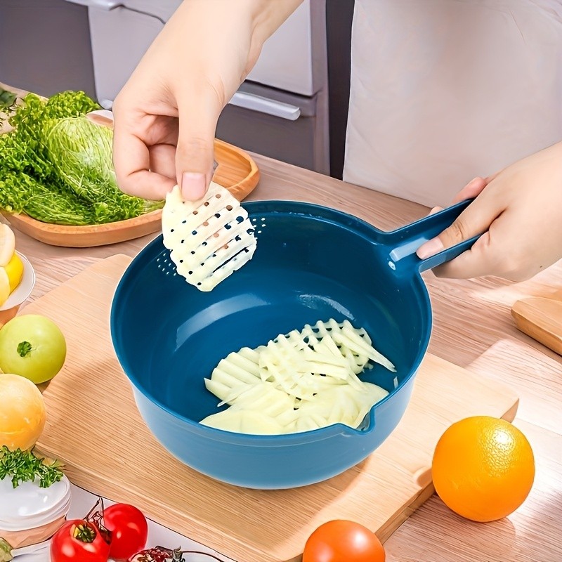 LDQ 12-in-1 Multi-Functional Vegetable Chopper Manual Slicer, Shredder & Grater for Carrots, Potatoes & Radish