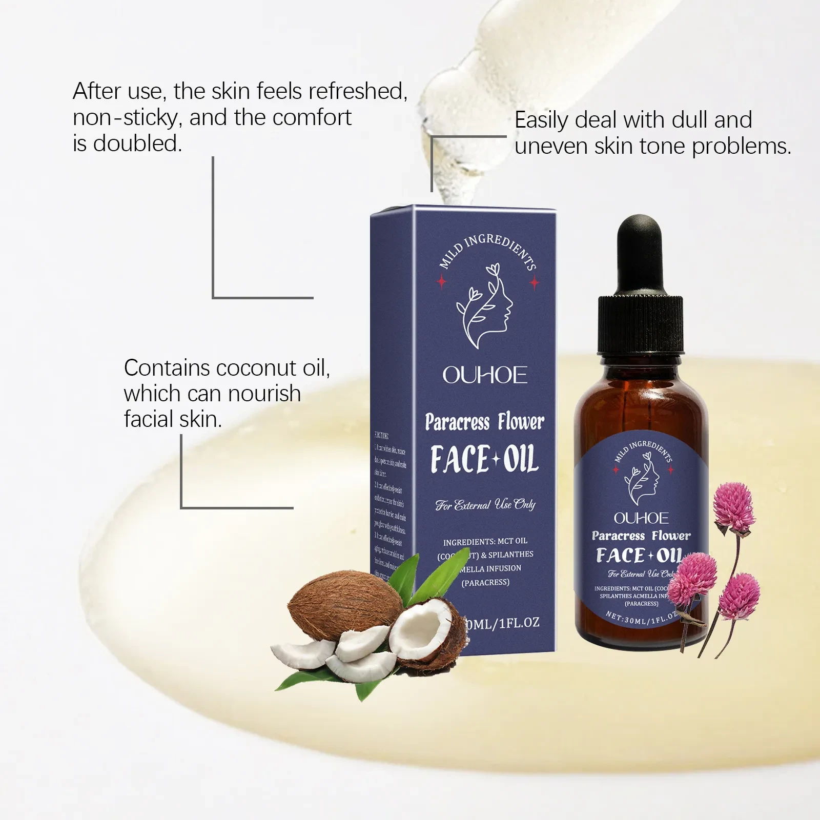 OUHOE Paracress Flower Face Oil