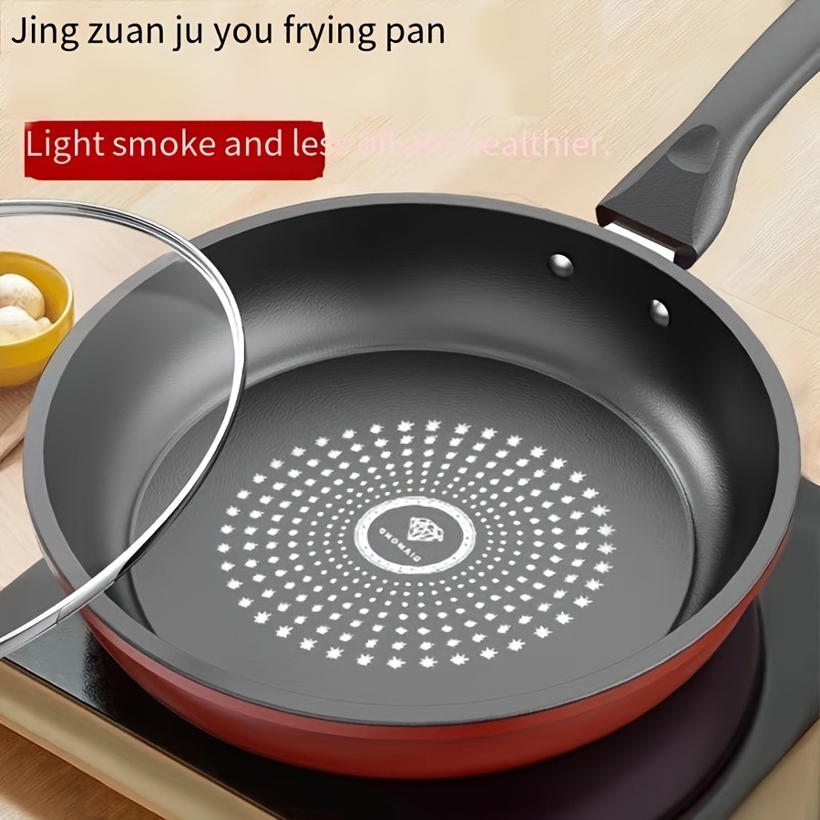 LDQ Cast Iron Nonstick Skillet Lightweight Smokeless Fry Pan for Steak, Pancakes & Everyday Breakfast Cooking
