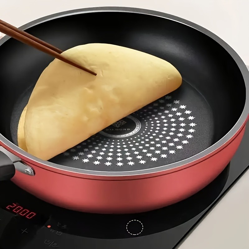 LDQ Cast Iron Nonstick Skillet Lightweight Smokeless Fry Pan for Steak, Pancakes & Everyday Breakfast Cooking