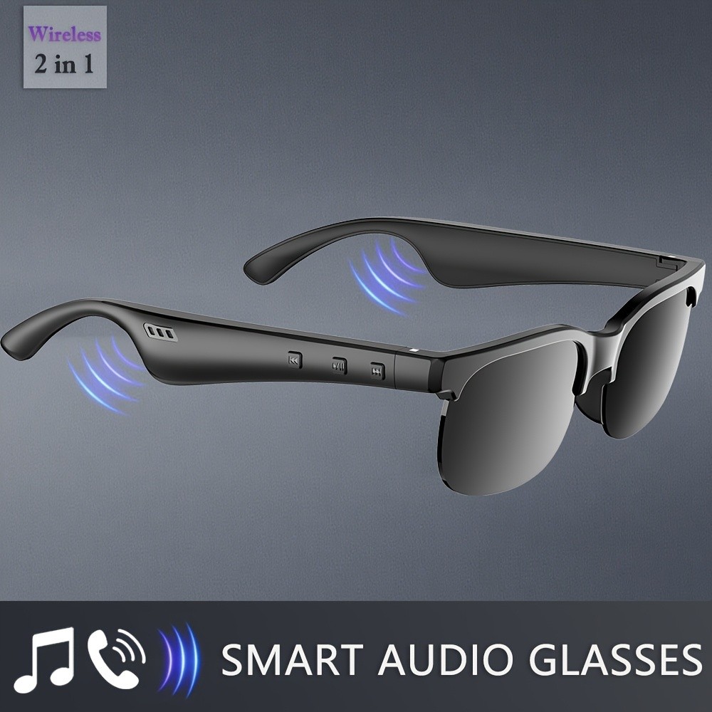 ANKRIYUL Smart Glasses  Wireless Audio Eyewear with Built-in Microphone