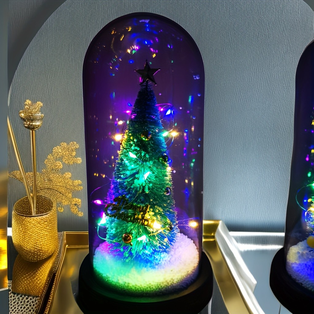 Eternal Glow Christmas Tree with Santa & Reindeer