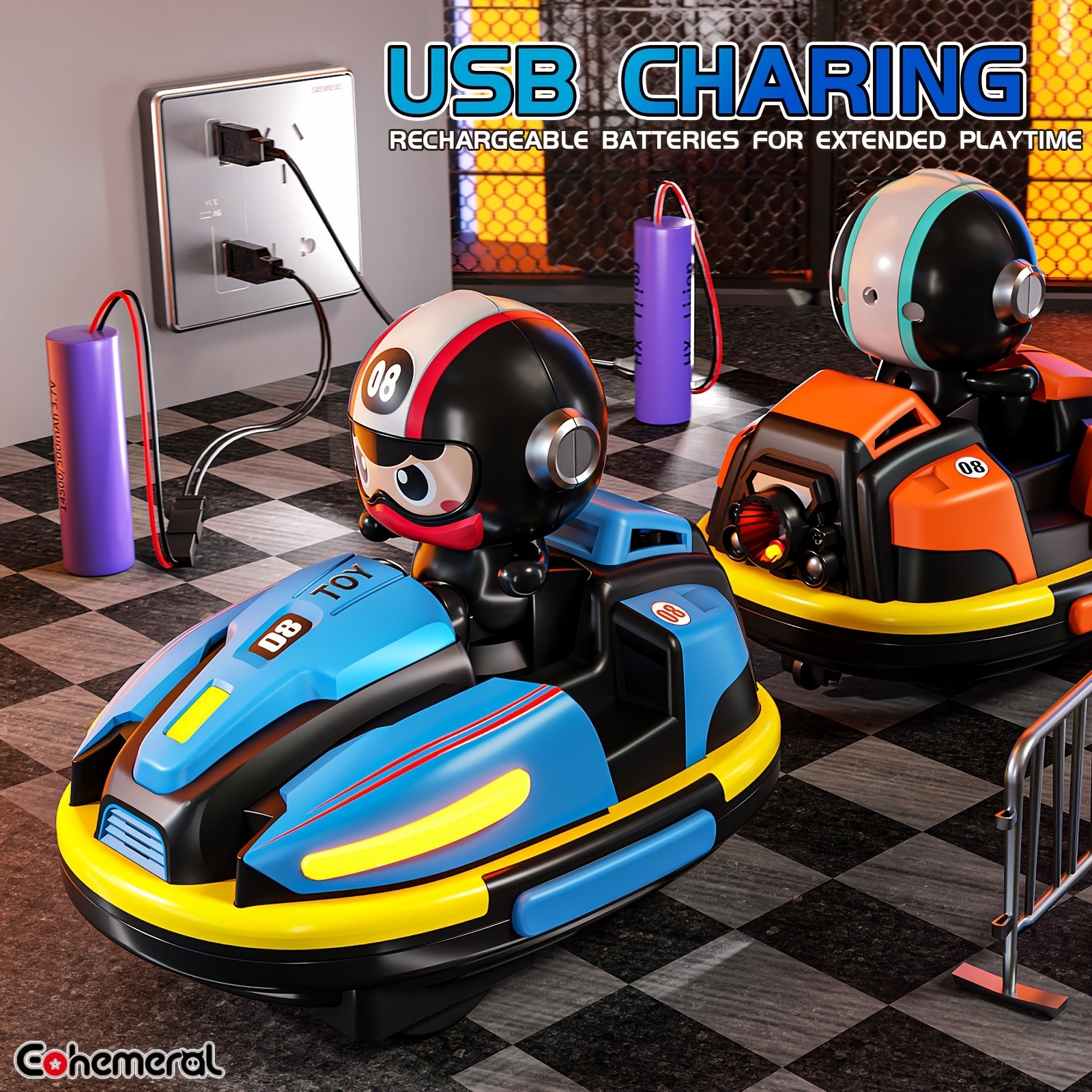EOHEMERAL REMOTE CONTROL CAR DRIFT STUNT BUMPER RACING KART