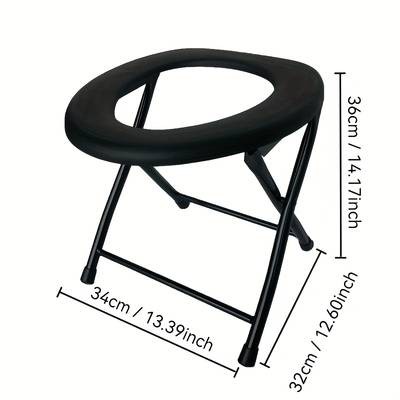 NLDD Foldable Portable Toilet Lightweight PP Toilet for Outdoor, Travel & Emergency Use