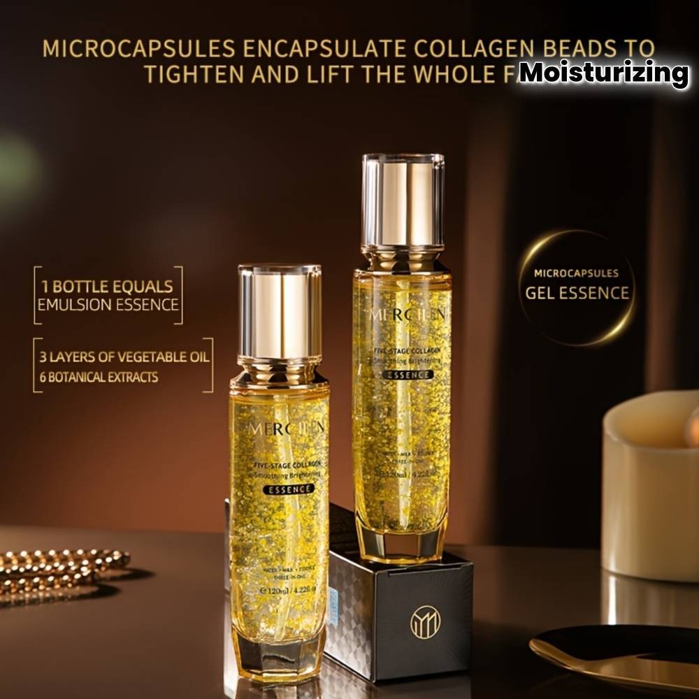MERCILEN 5-in-1 Collagen Essence Serum (120ml) Moisturising, Brightening & Youth-Enhancing Face Essence