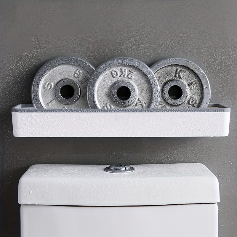 LDQ No-Drill Toilet Caddy & Dispenser Wall-Mounted Storage Tray for Effortless NZ Bathroom Organisation