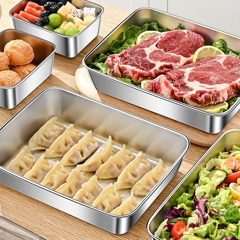 LDQ Leak-Proof Stainless Steel Food Container Set Durable Microwave & Freezer-Safe Organisers for NZ Homes, Camping & Daily Storage