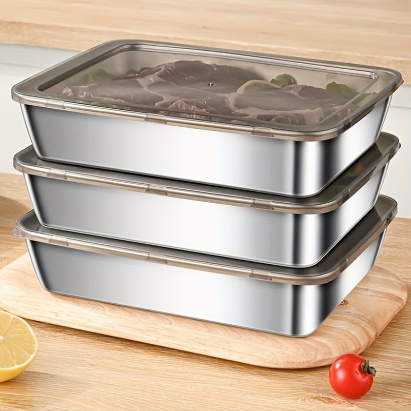 LDQ Leak-Proof Stainless Steel Food Container Set Durable Microwave & Freezer-Safe Organisers for NZ Homes, Camping & Daily Storage