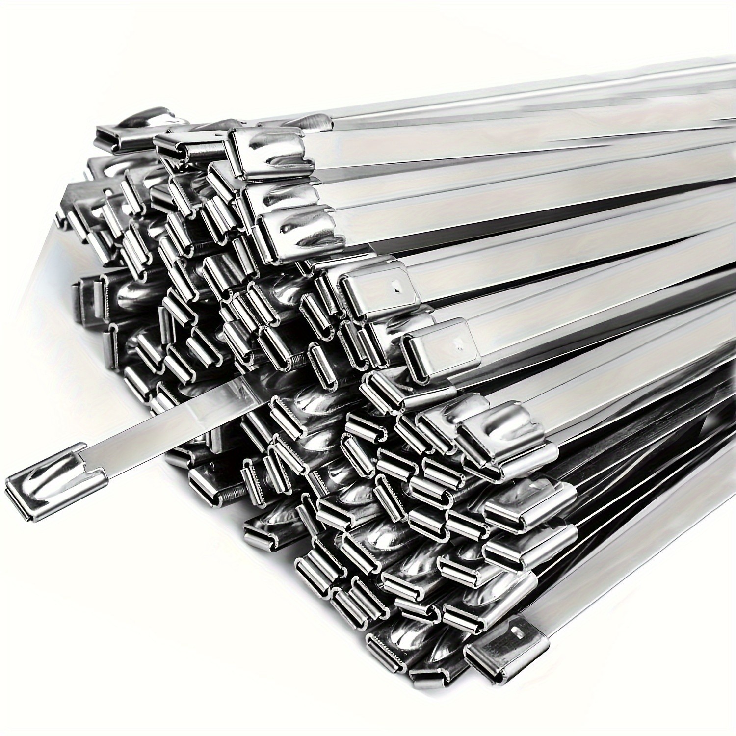LDQ Heavy-Duty Stainless Steel Zip Ties  100pcs Rustproof Self-Locking Fasteners for NZ Vehicles, Machinery & Outdoor Use