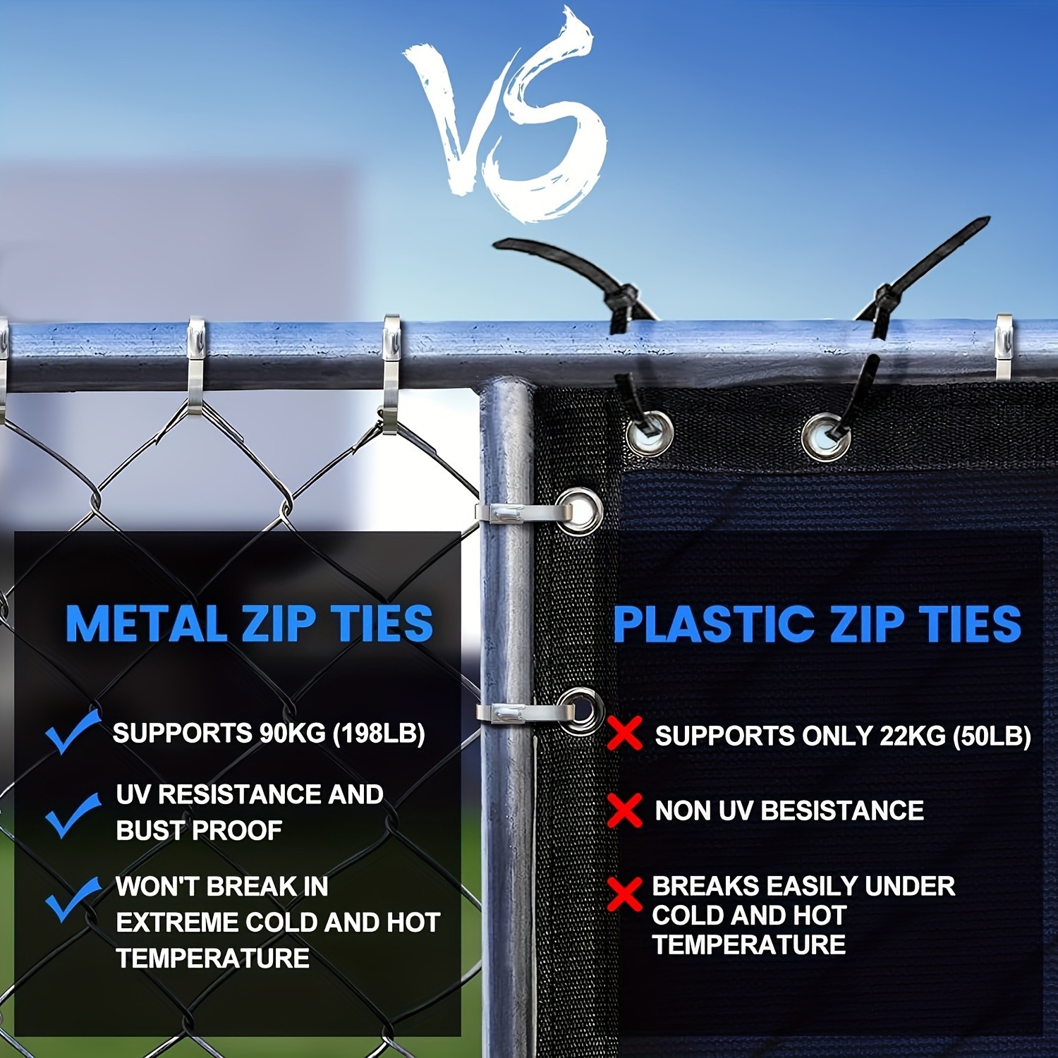 LDQ Heavy-Duty Stainless Steel Zip Ties 100pcs Rustproof Self-Locking Fasteners for NZ Vehicles, Machinery & Outdoor Use