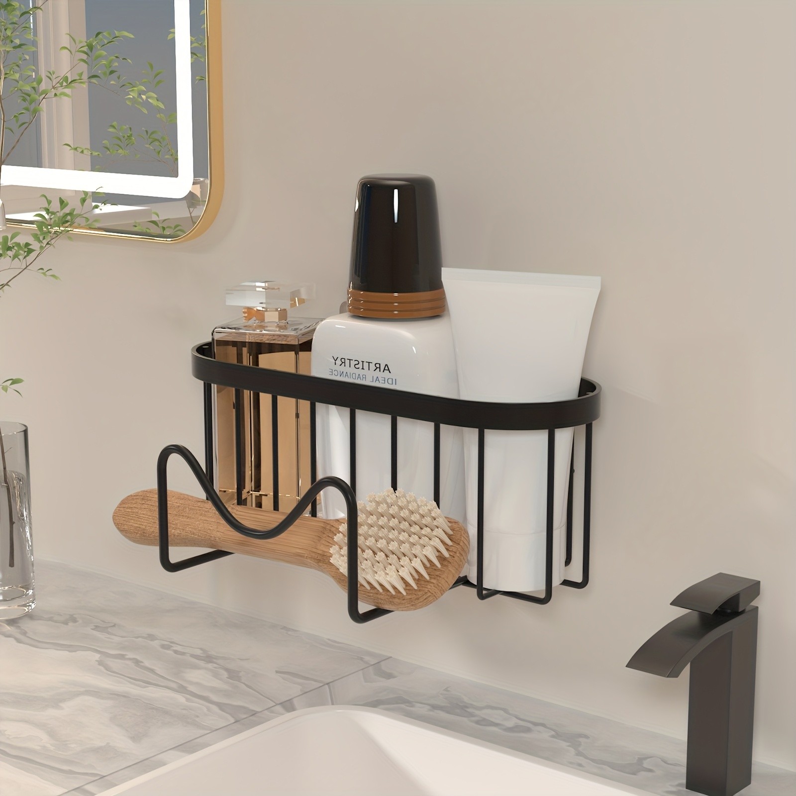 MCMLS 2-in-1 Stainless Steel Wall-Mounted Sink Caddy  Heavy-Duty Over-Sink Storage Rack for Modern NZ Kitchens