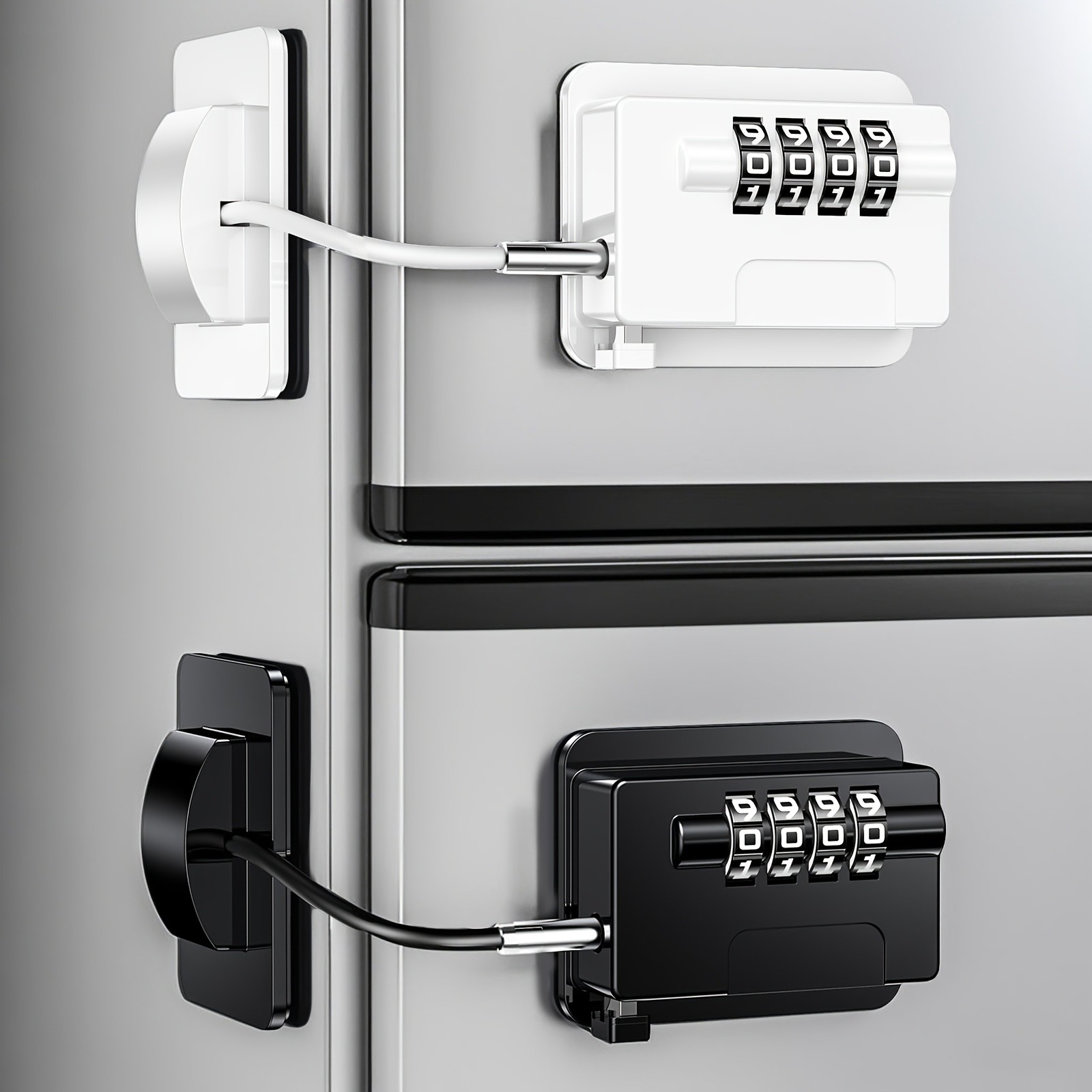 MCMLS Easy-Install Password Door Lock Set No-Drill Multi-Surface Security Solution for NZ Homes & Appliances