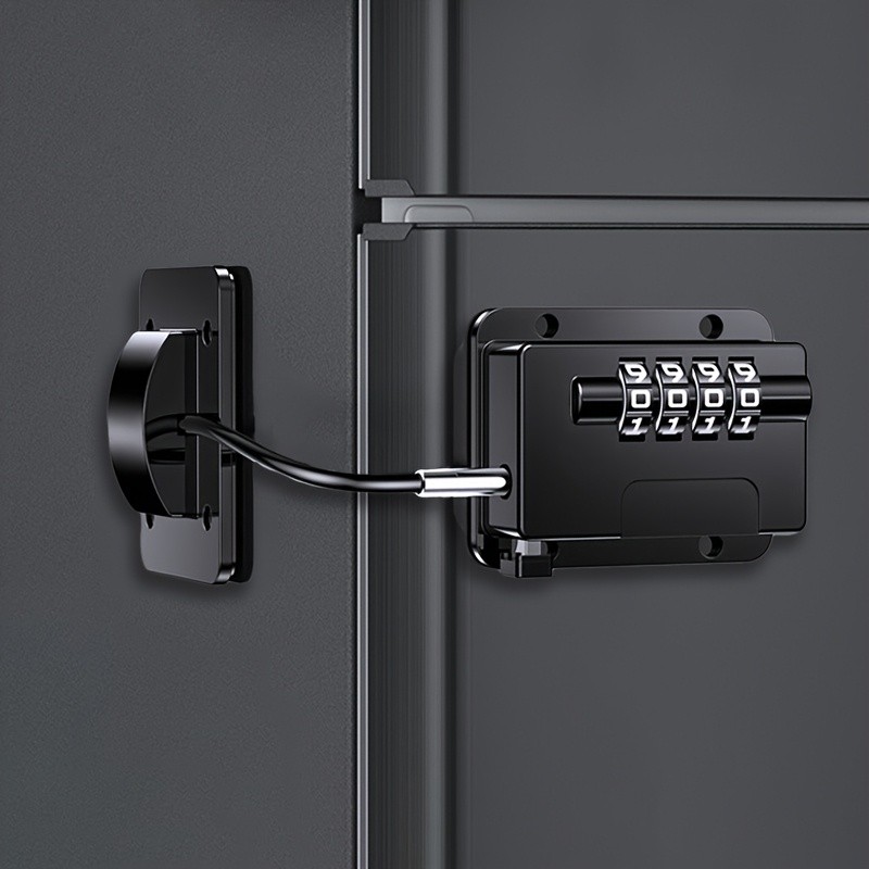MCMLS Easy-Install Password Door Lock Set No-Drill Multi-Surface Security Solution for NZ Homes & Appliances