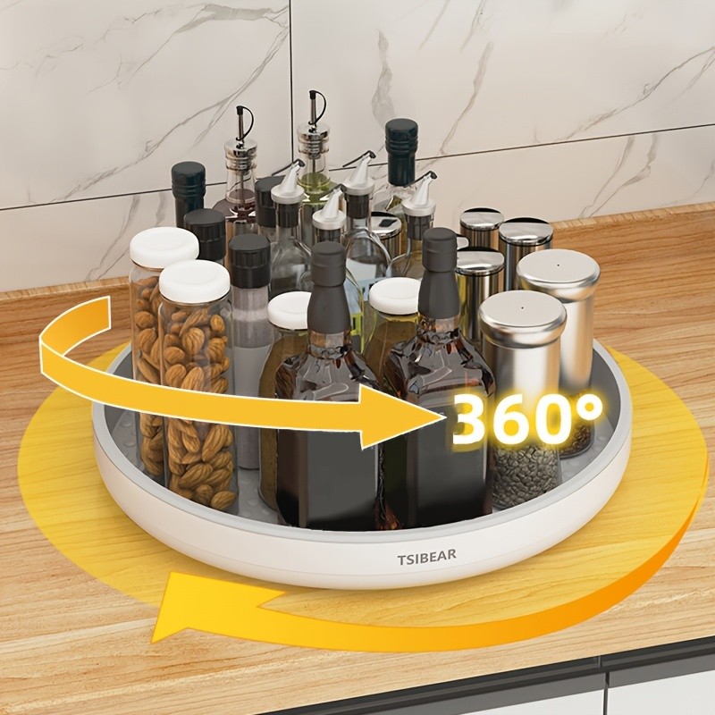MCMLS 360 Rotating Storage Organizer Space-Saving 10-Inch Multi-Purpose Spinning Tray for NZ Kitchens & Pantries