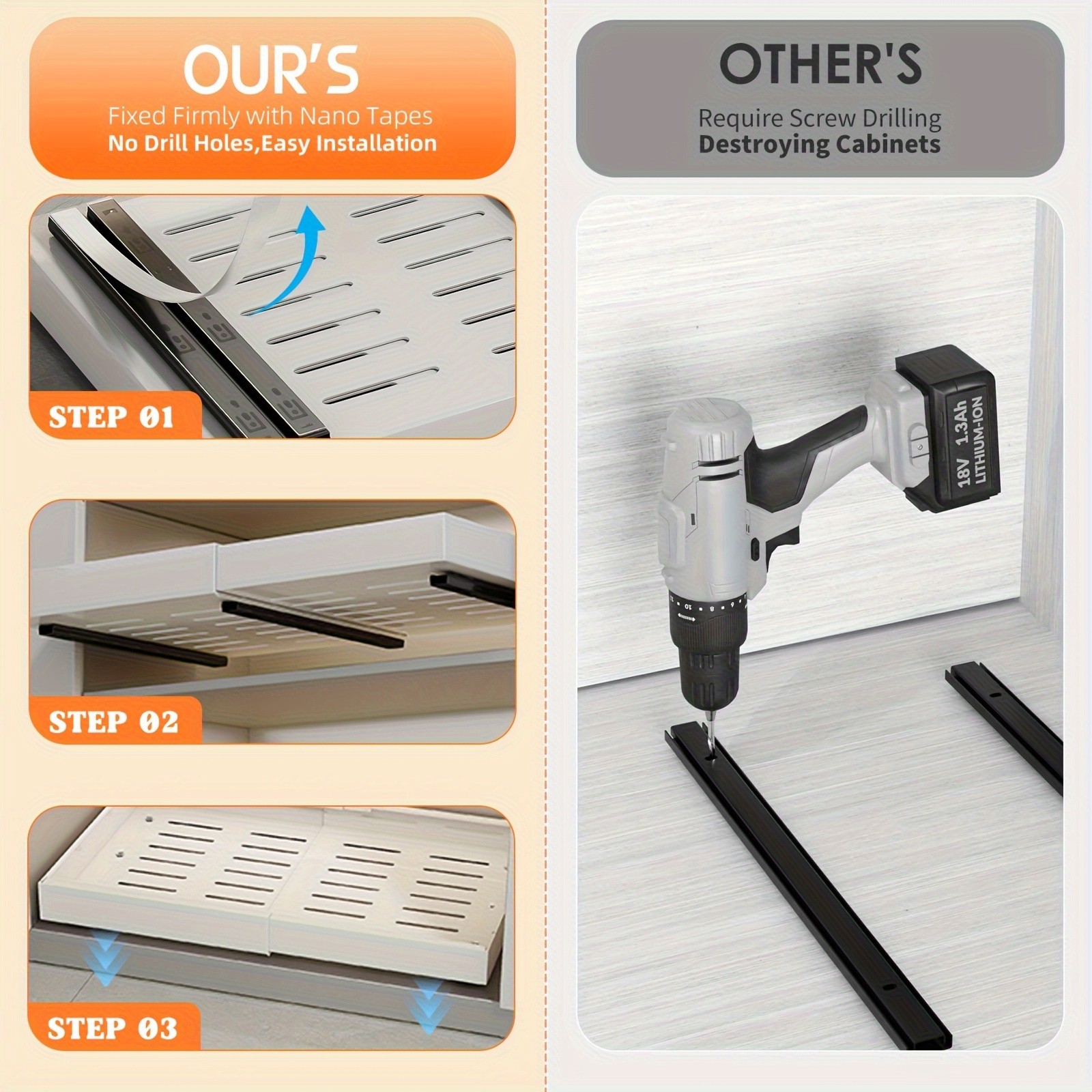 MCMLS Expandable Pull-Out Cabinet Rack Heavy-Duty Adjustable Under-Sink Organizer for NZ Kitchens & Pantries