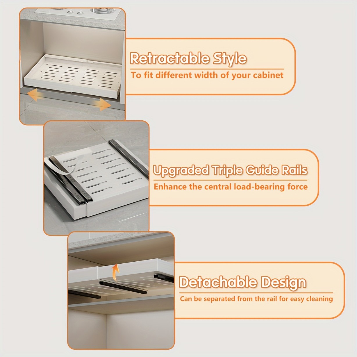 MCMLS Expandable Pull-Out Cabinet Rack Heavy-Duty Adjustable Under-Sink Organizer for NZ Kitchens & Pantries