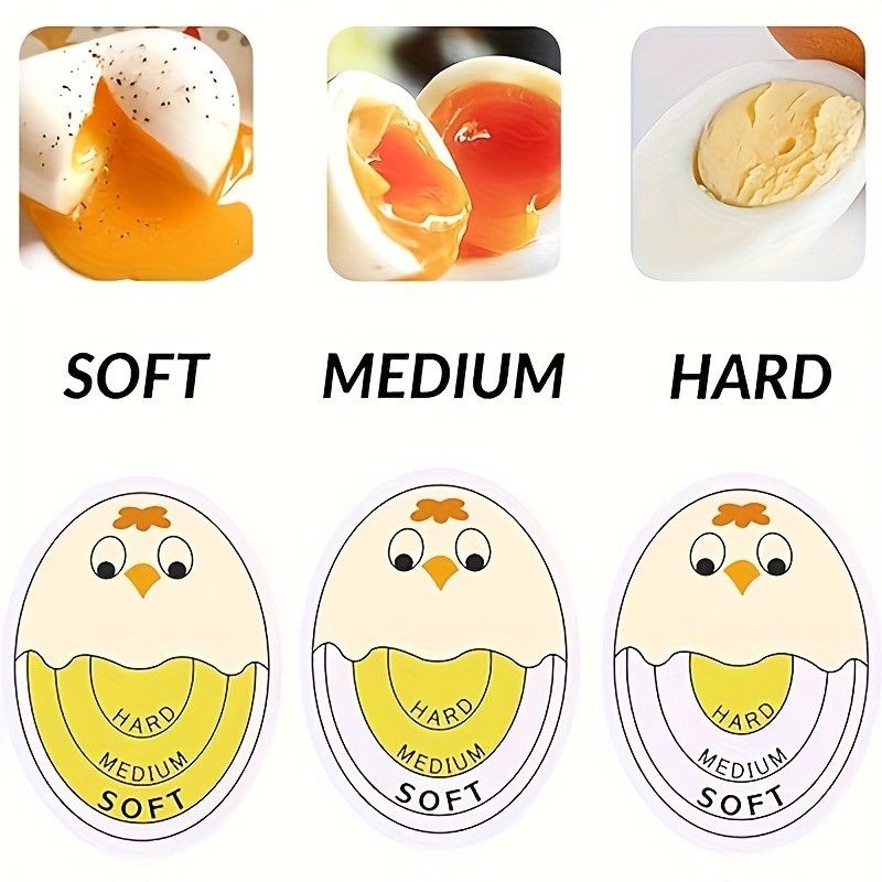 YUHUPHYLLIC Changing Egg Timer & Boiled Egg Holder Easy-to-Read Timer for Perfect NZ Soft & Hard Boiled Eggs