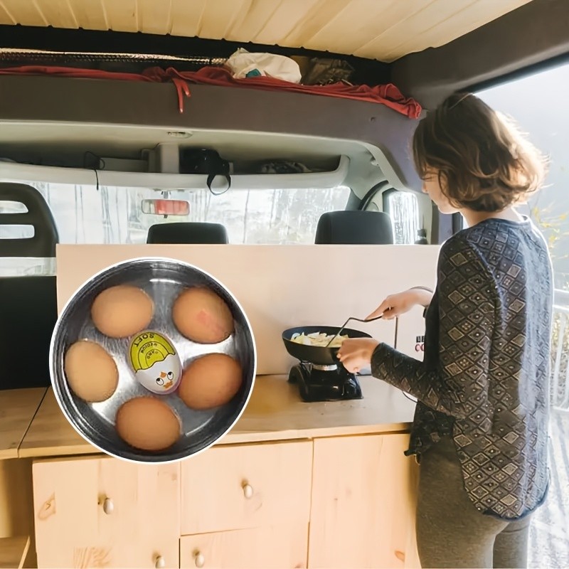 YUHUPHYLLIC Changing Egg Timer & Boiled Egg Holder Easy-to-Read Timer for Perfect NZ Soft & Hard Boiled Eggs
