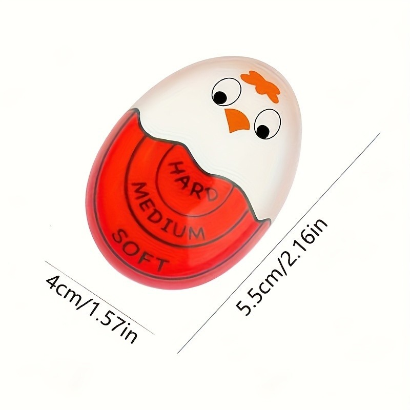 YUHUPHYLLIC Changing Egg Timer & Boiled Egg Holder Easy-to-Read Timer for Perfect NZ Soft & Hard Boiled Eggs