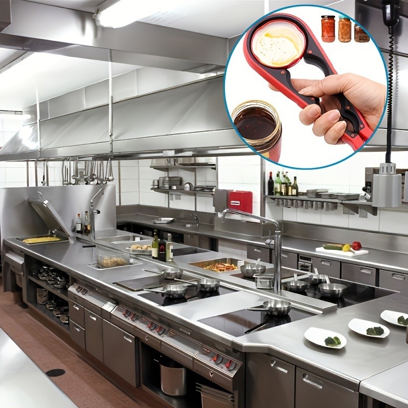 YUHUPHYLLIC 4-in-1 Multifunctional Portable Bottle Opener Non-Slip Can Opener for Beer, Bottles & Jars in NZ Kitchens