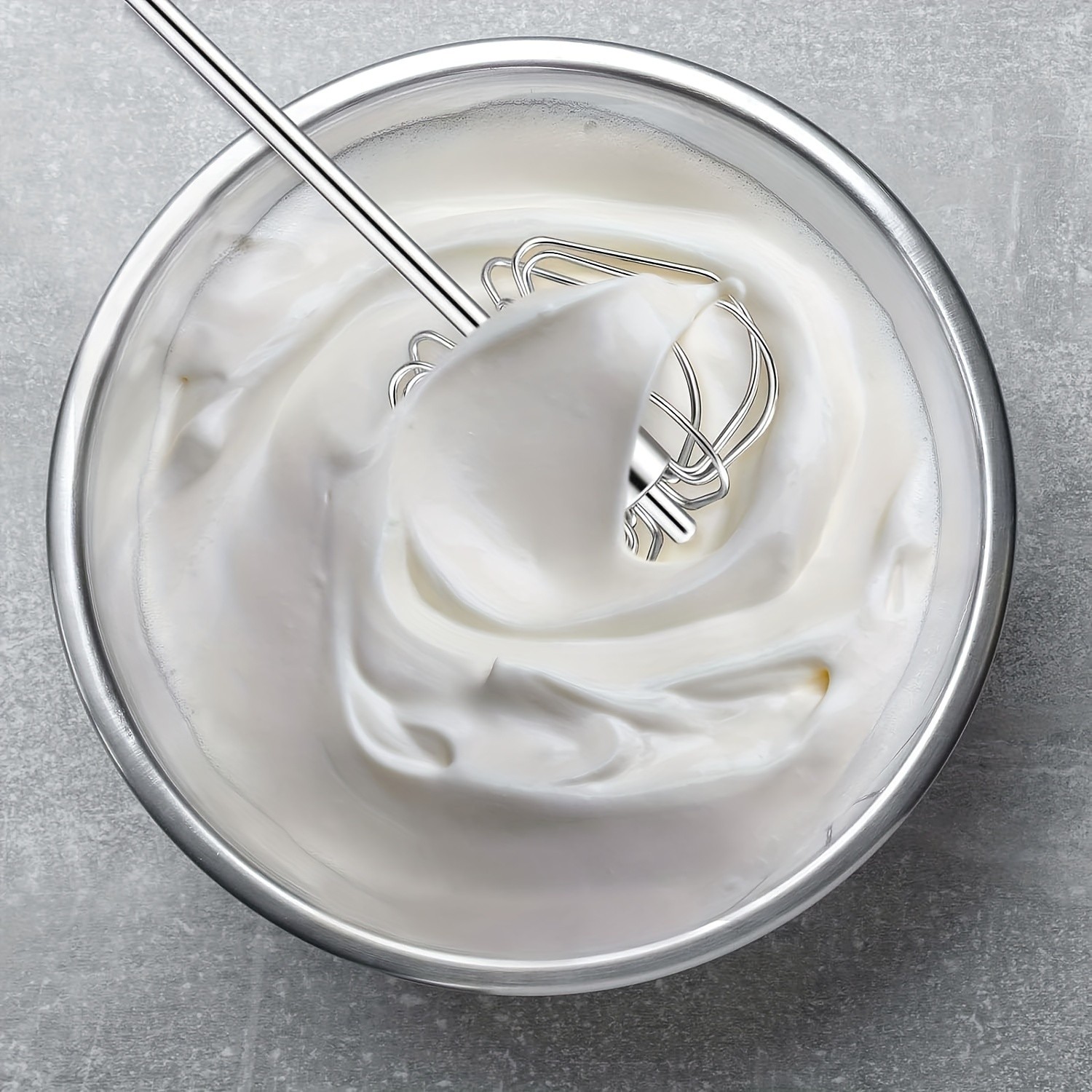 YUHUPHYLLIC Stainless Steel Semi-Automatic Hand Whisk 3-Loop Manual Whisk for Efficient Mixing & Milk Foam in NZ Kitchens